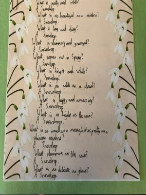 Pictures and Poems for Snowdrop Sunday 2020