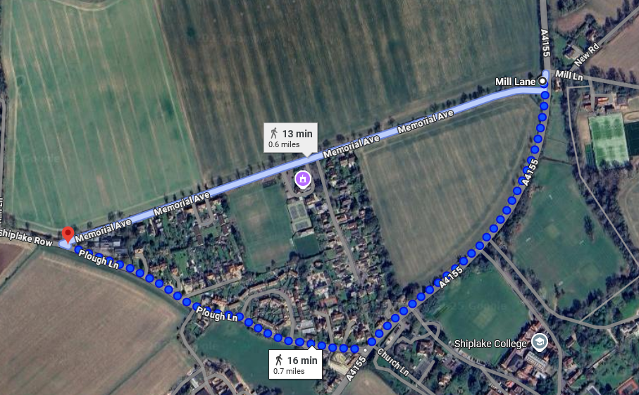 Walk or cycle Options to the school